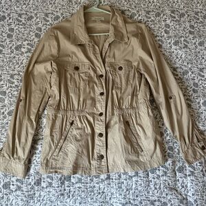 Dressbarn Beige Utility Jacket